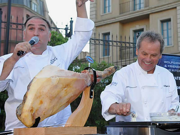 Jose Andres and Wolfgang Puck at The American Wine & Food Festival