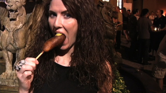 Nancy Silverton's Corn Dog at American Wine & Food Festival