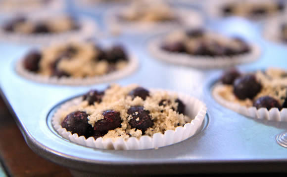 Huckleberry's Blueberry Bran Muffins