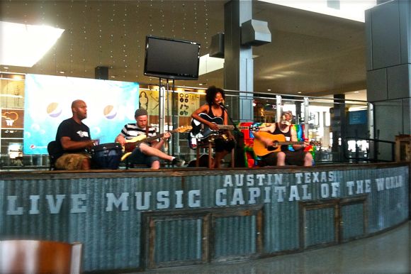 Band at the Austin Airport