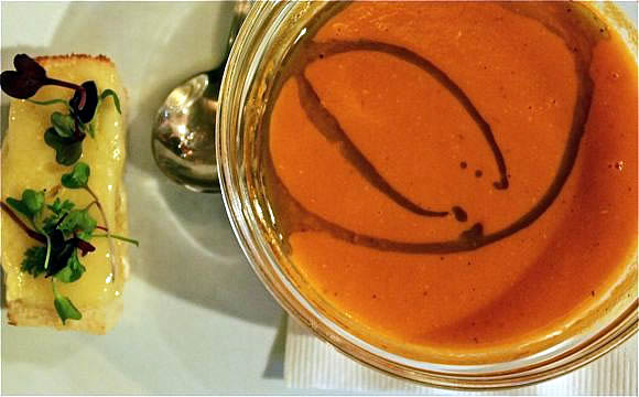 Orange Heirloom Tomato Soup