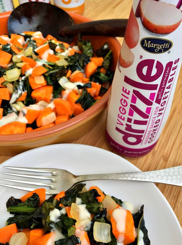 Oven Roasted Sweet Potatoes and Kale Recipe Video f/ Marzetti® Finishing Sauce