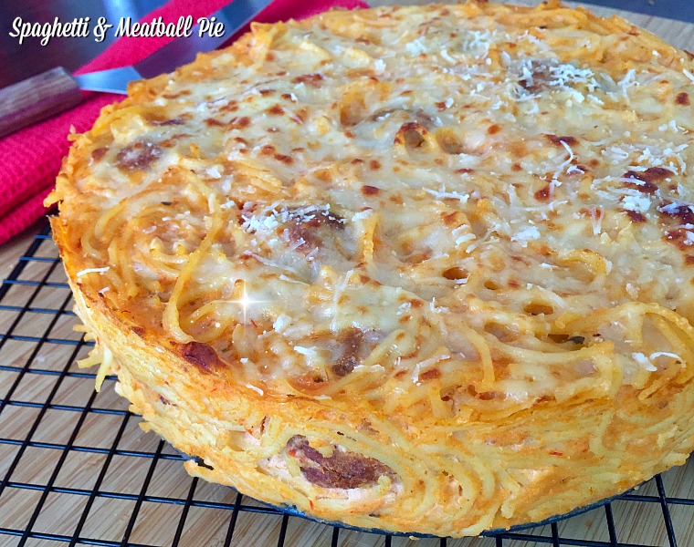 How to Make Spaghetti and Meatball Pie f/ Cooked Perfect Meatballs