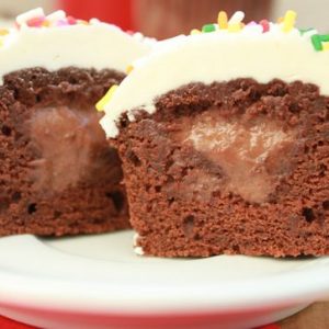 Chocolate Pudding Filled Cupcakes Recipe