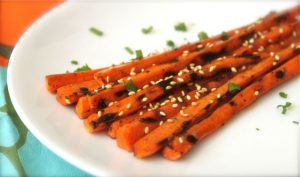 Sesame Grilled Carrots