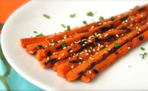 Sesame Grilled Carrots