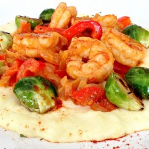 Creamy Parmesan Potatoes w/ Spicy Shrimp Recipe