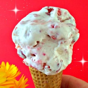 Super Easy Strawberry Ice Cream - AverageBetty.com