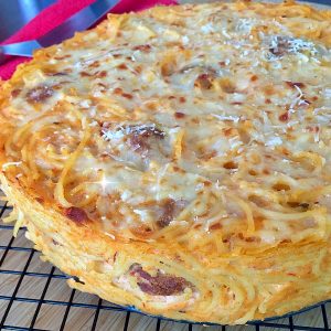 How to Make Spaghetti and Meatball Pie