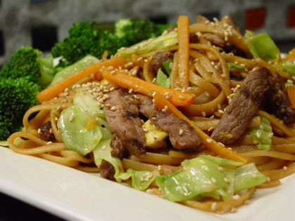 asian beef noodle