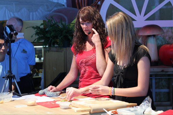 Cooking demo at the OC Fair