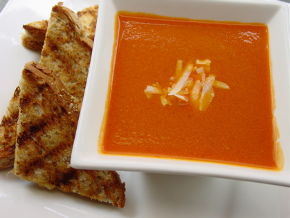 Creamy Tomato Soup and Grilled Cheese