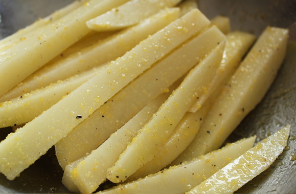 Oven Baked Corn Fries Recipe