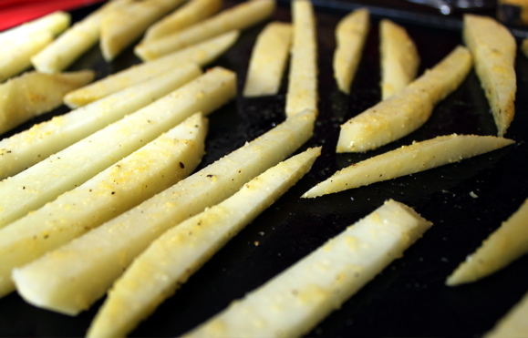 Oven Baked Corn Fries Recipe