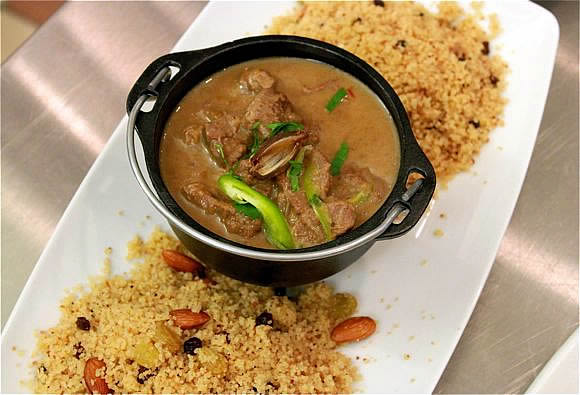 Get the recipe for Tagine of Lamb in Star Thistle Honey Broth