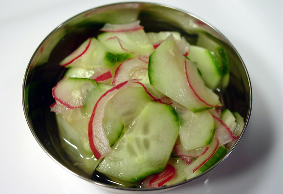 Cucumber Salad for Chicken Satay with Peanut Sauce