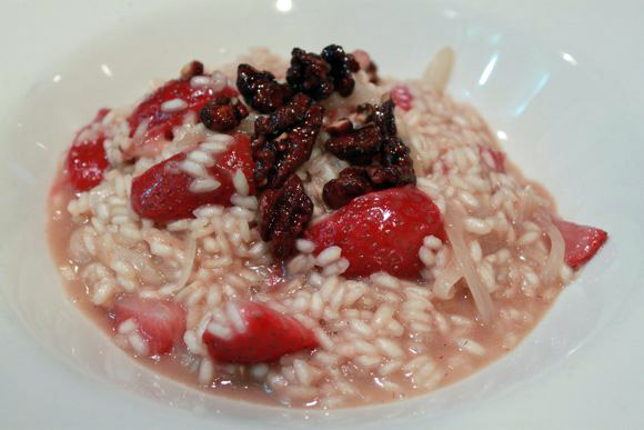 Fabio Viviani's Champagne Strawberry Risotto