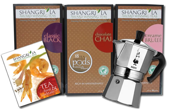 Enter and Win! Shangri La Tea Espresso Pods Giveaway