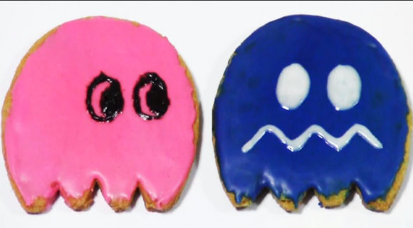 Pac-Man Ghost Cookies