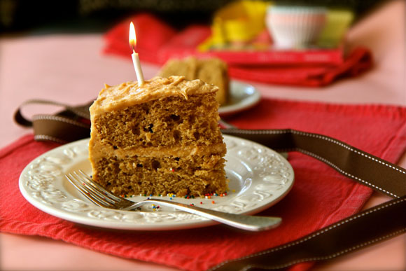 Get the PEANUT BUTTER BIRTHDAY CAKE Recipe