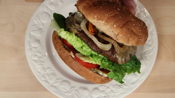 Portobello Mushroom Burger Video