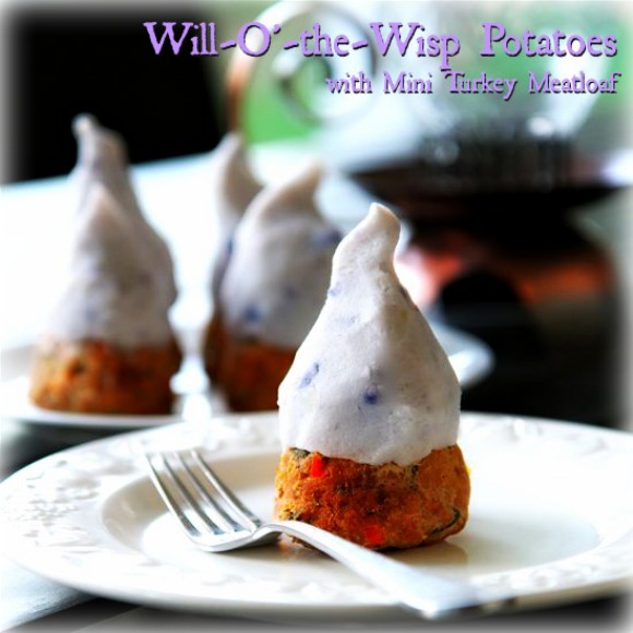 Will-O’-the-Wisp Potatoes with Mini Turkey Meatloaf at Babble.com