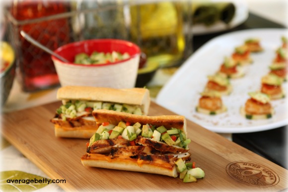 Grilled Chicken Banh Mi with California Avocado and Cucumber Relish Recipe