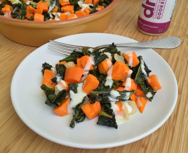 Oven Roasted Sweet Potatoes and Kale Recipe Video f/ Marzetti Finishing Sauce