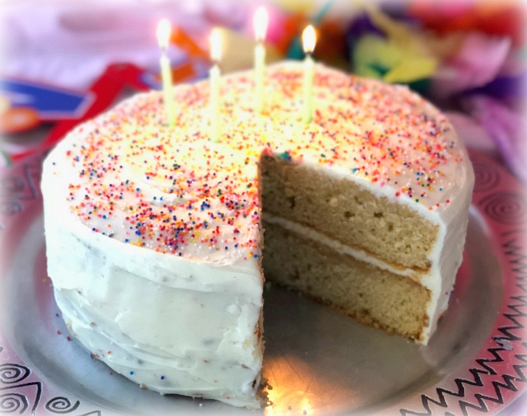 Best Ever Vanilla Birthday Cake Recipe Video - Averagebetty.com