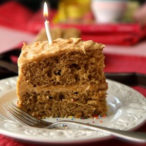 Peanut Butter Birthday Cake - AverageBetty.com
