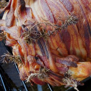 Bacon Wrapped Turkey - cookingontheweekends.com