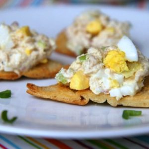 Tuna and Egg Salad Pita Bites Recipe